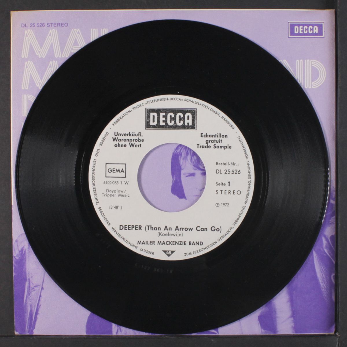 deeper / it's a bad day by MAILER MACKENZIE BAND