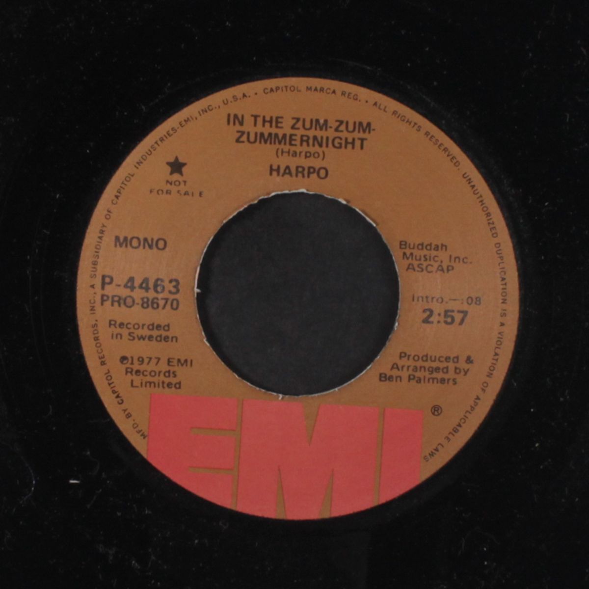 in the zum-zum-zummernight / mono by HARPO