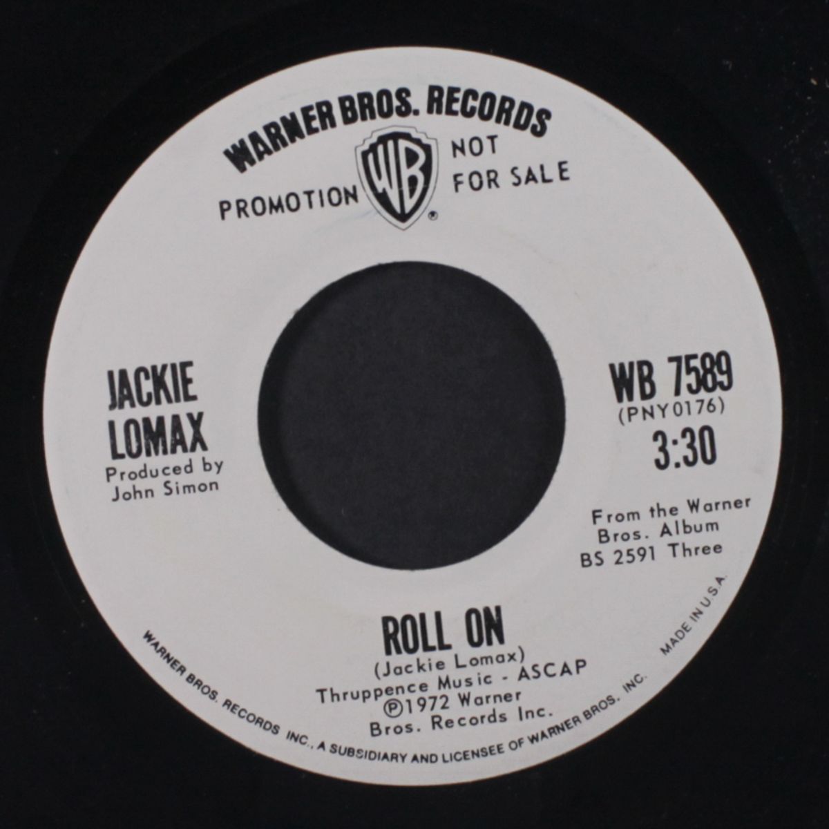 roll on / hellfire, night-crier by JACKIE LOMAX