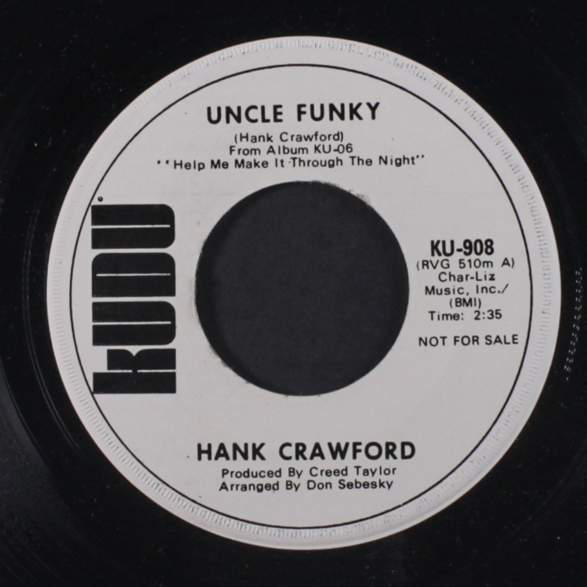 uncle funky / help me make it through the night by HANK CRAWFORD