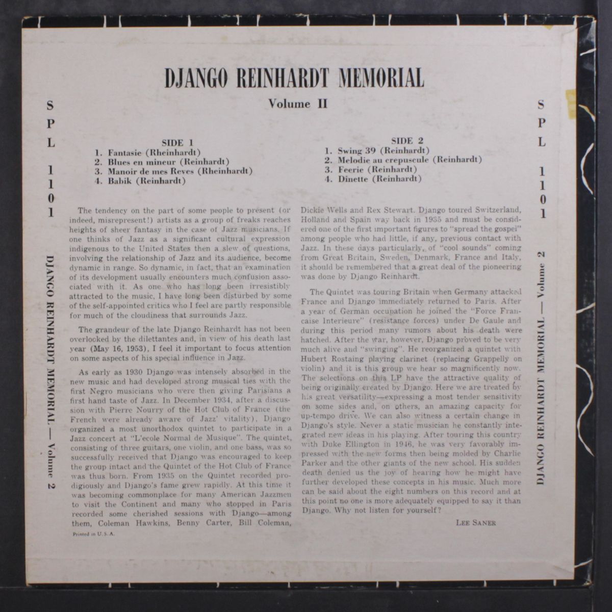 memorial album vol. 2 by DJANGO REINHARDT