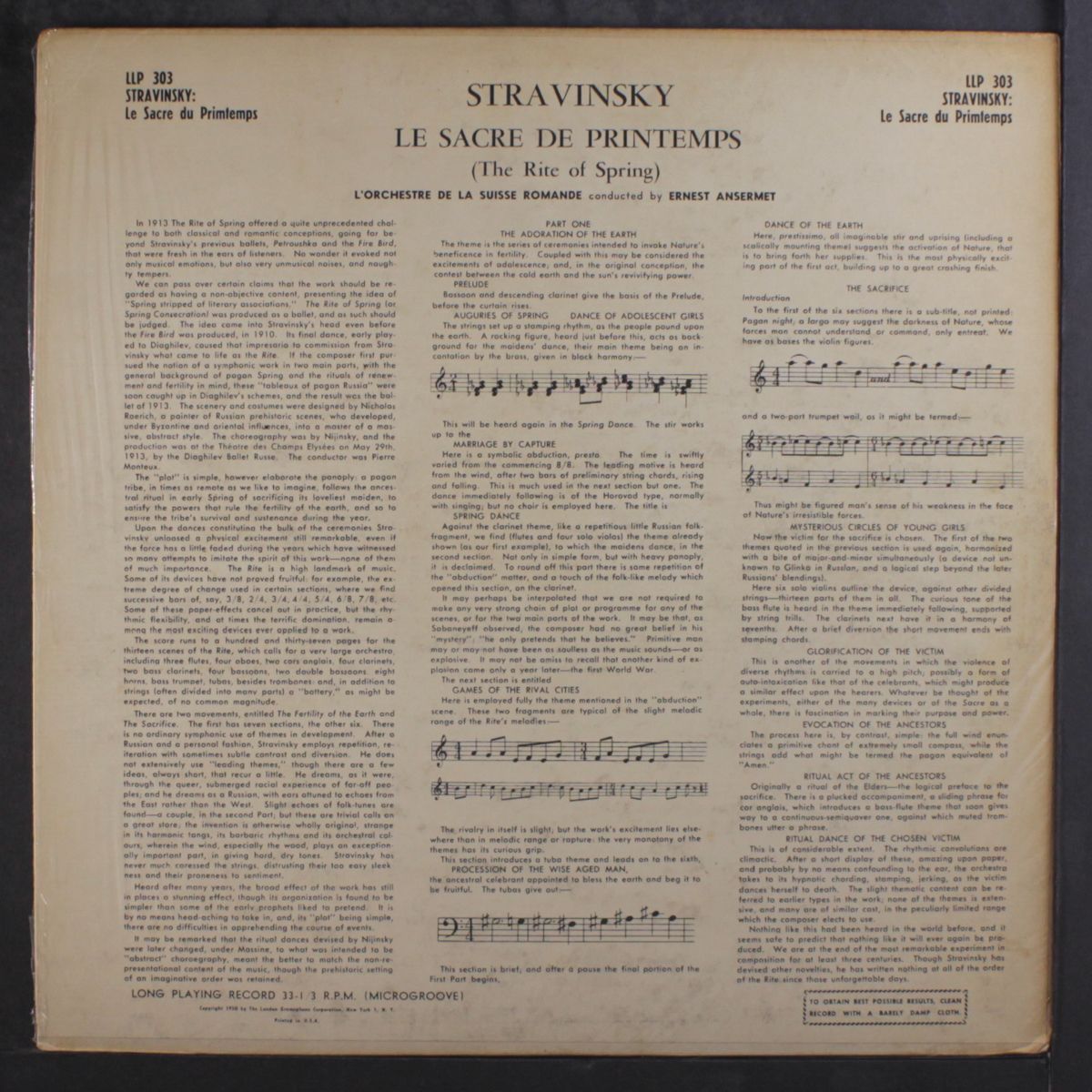 le sacre du printemps by IGOR STRAVINSKY