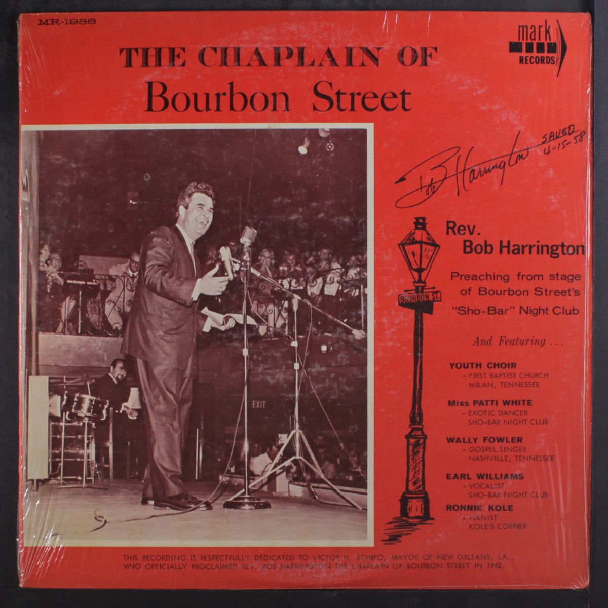 the chaplain of bourbon street by BOB HARRINGTON