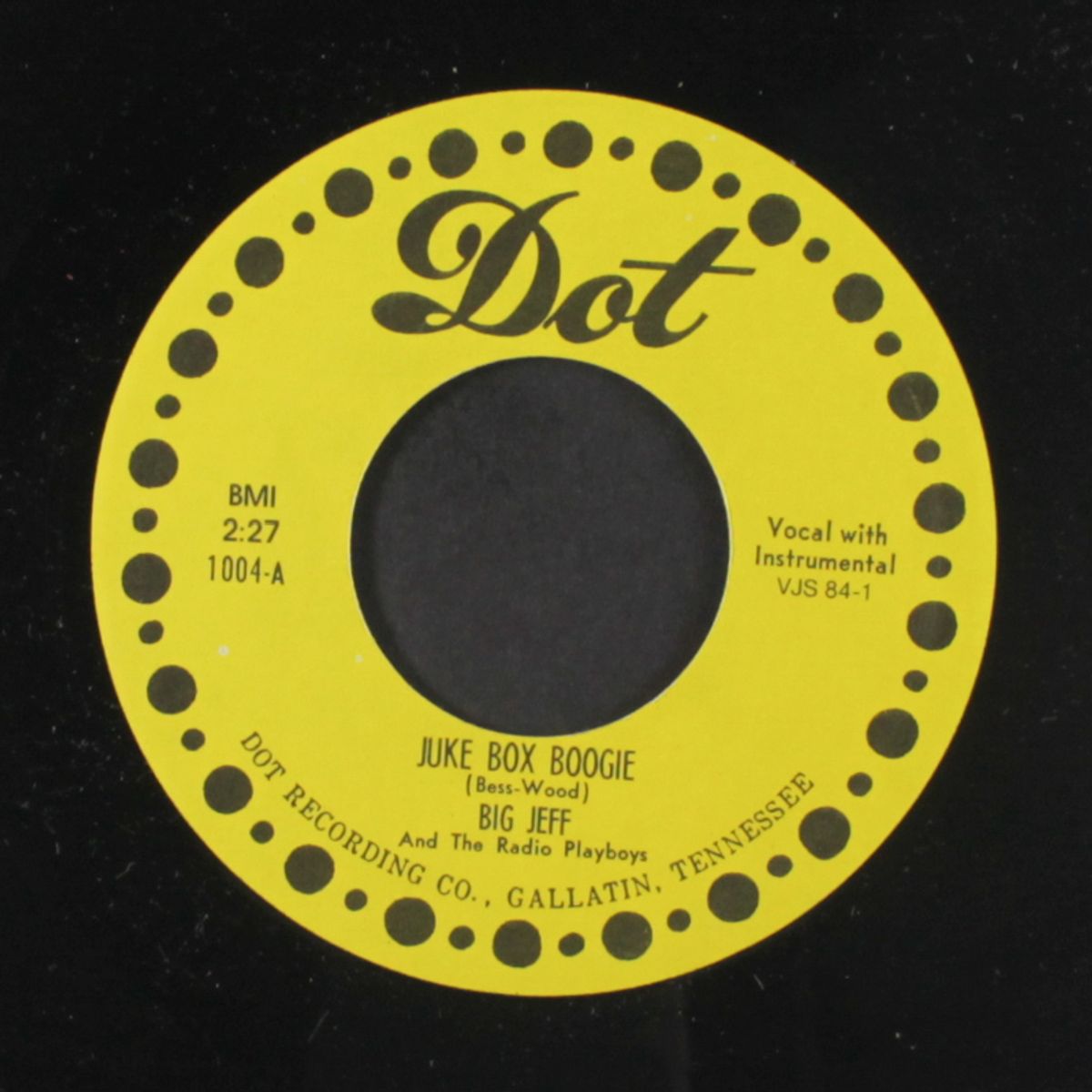 juke box boogie / you talk in your sleep by BIG JEFF