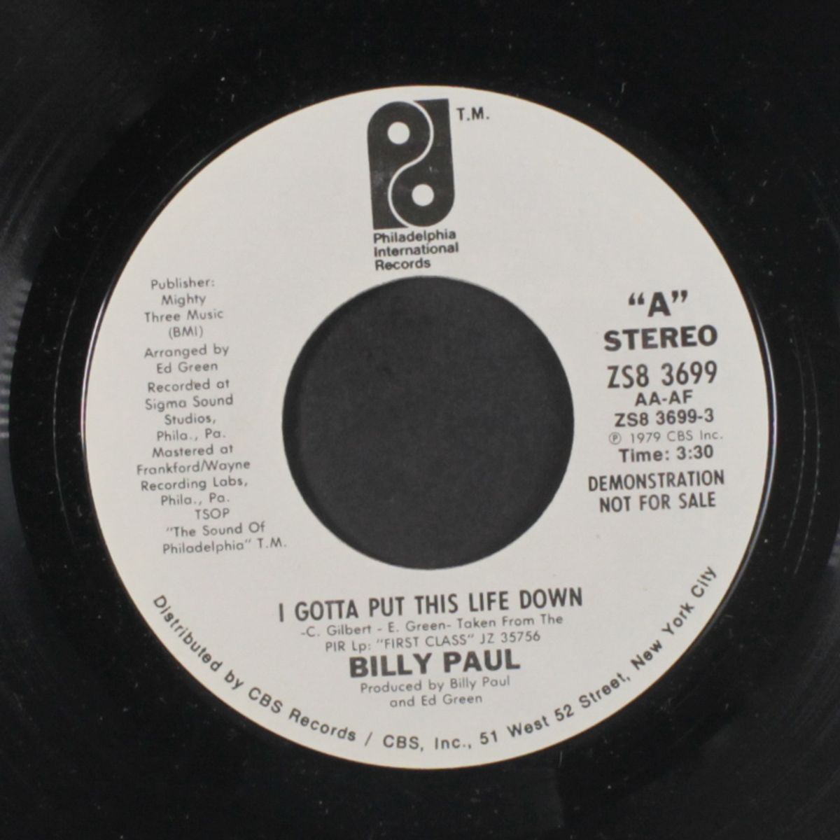 i gotta put this life down by BILLY PAUL