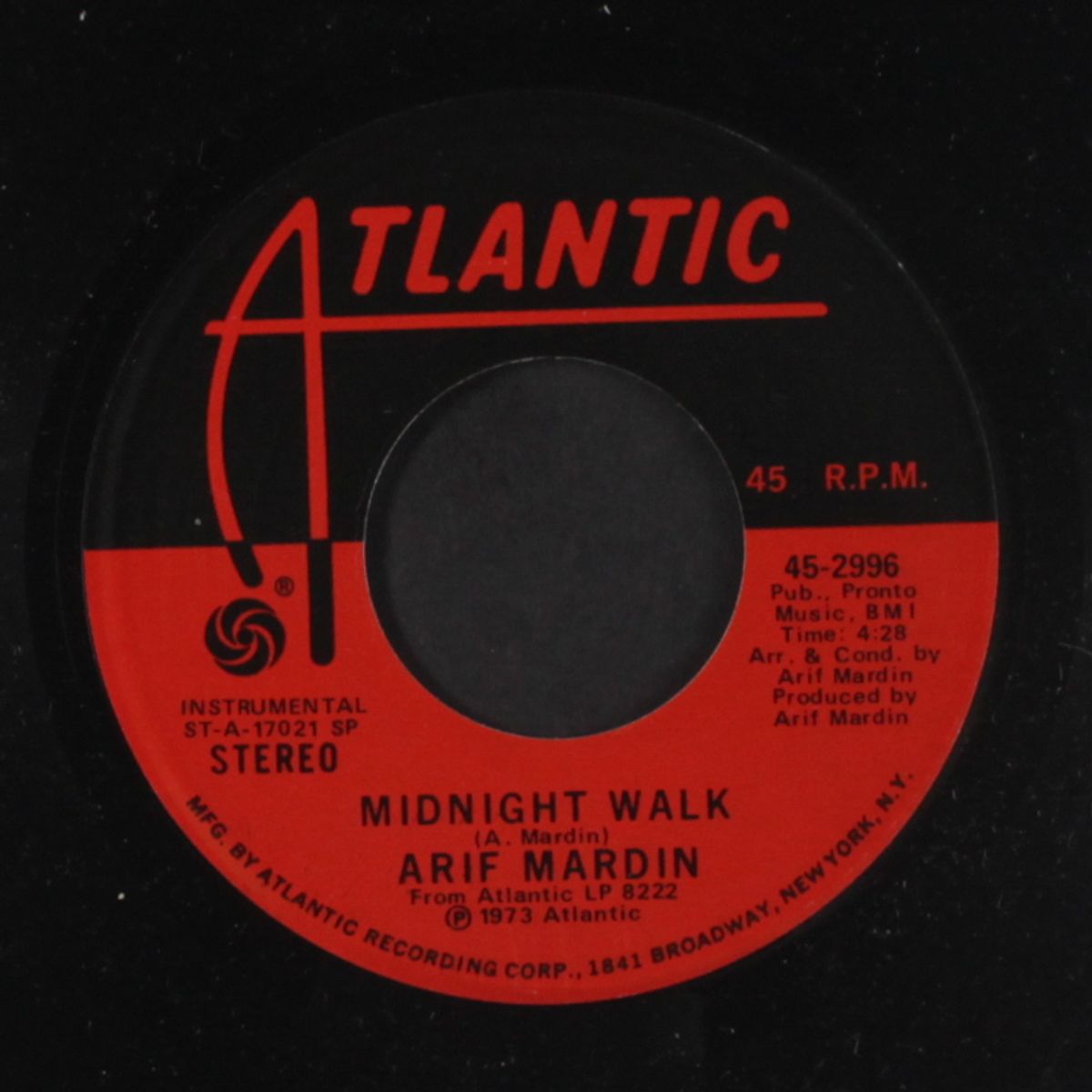 theme from bang the drum slowly / midnight walk by ARIF MARDIN
