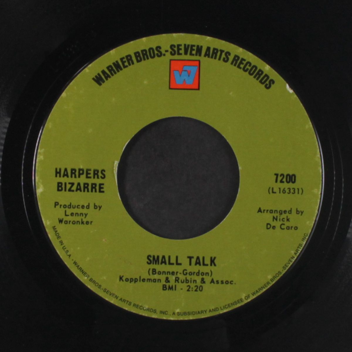 small talk / both sides now by HARPERS BIZARRE