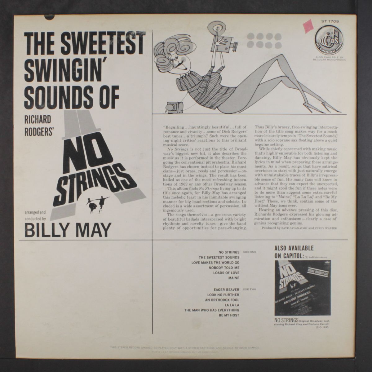 the sweetest swingin' sounds of "no strings" by BILLY MAY