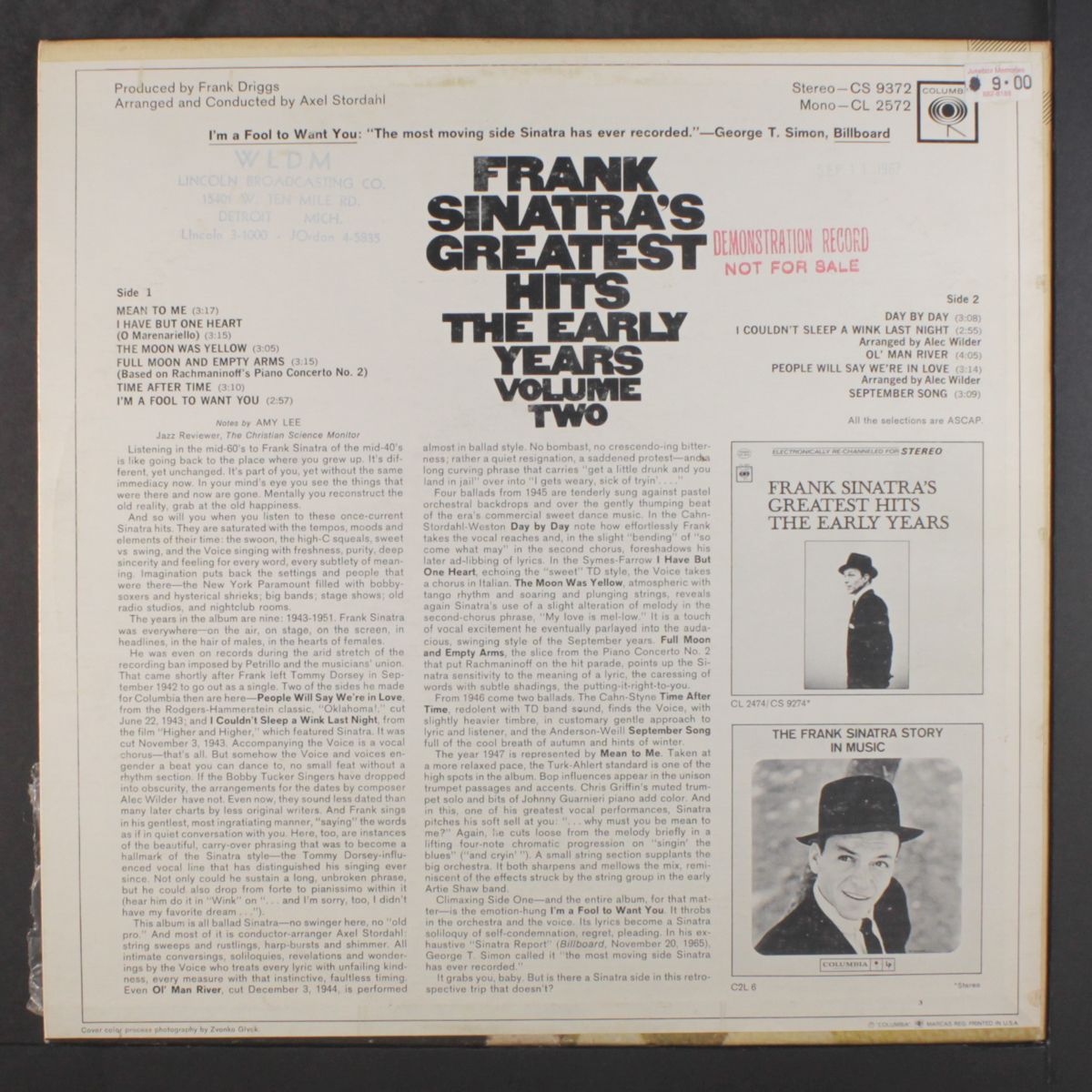 greatest hits; the early years, vol. 2 by FRANK SINATRA