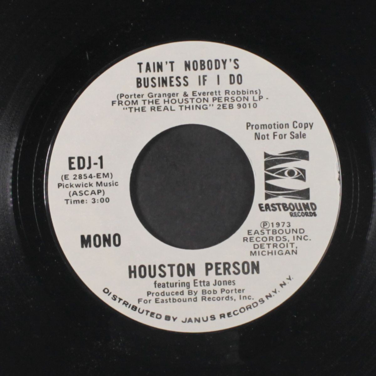 tain't nobody's business if i do / mono by HOUSTON PERSON