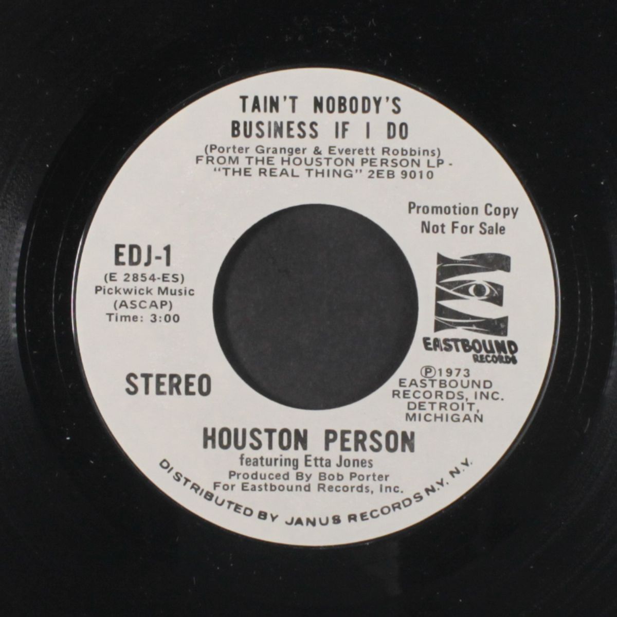 tain't nobody's business if i do / mono by HOUSTON PERSON