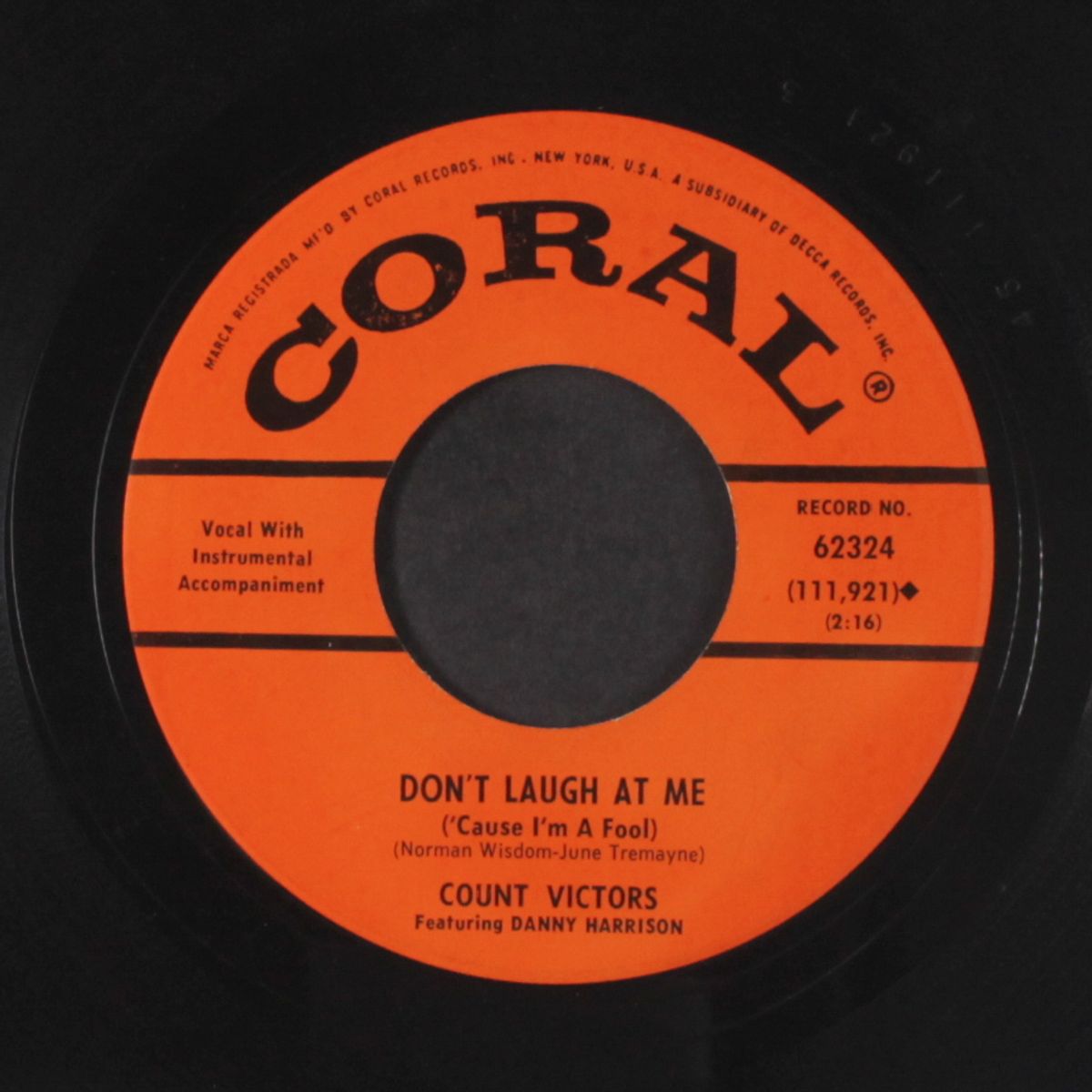 peepin' 'n hidin' / don't laugh at me by COUNT VICTORS