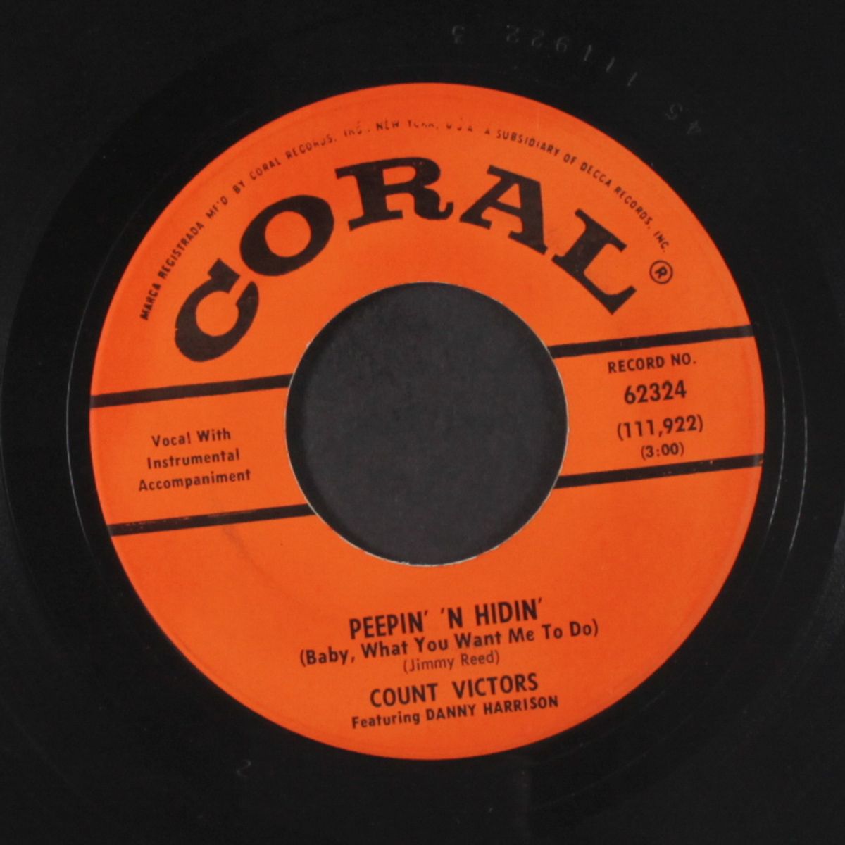 peepin' 'n hidin' / don't laugh at me by COUNT VICTORS