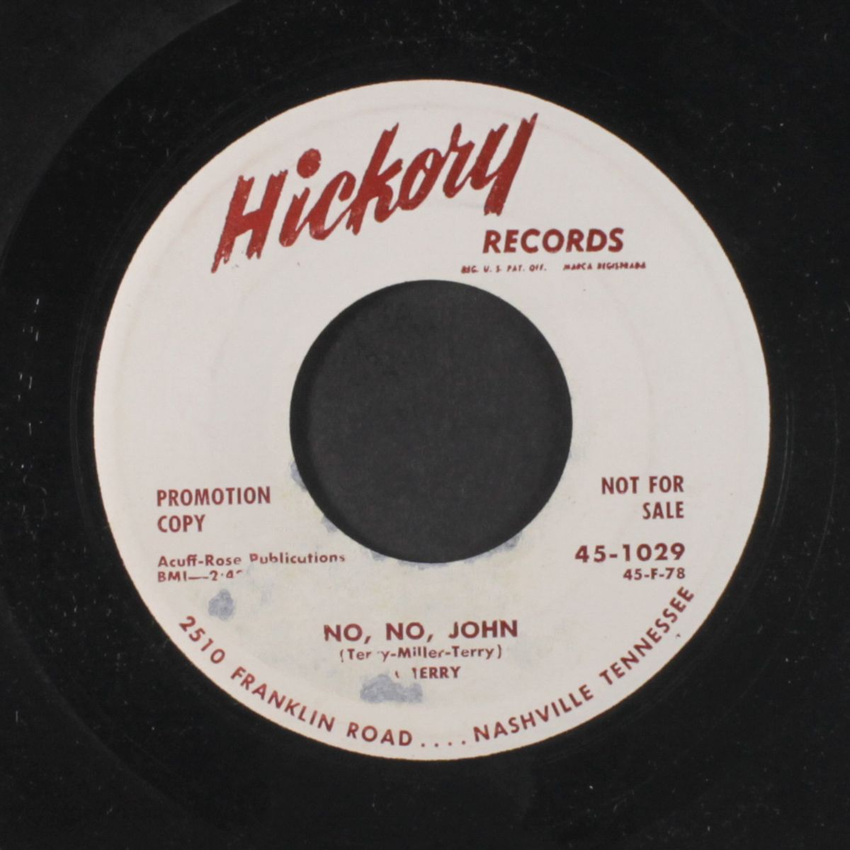no, no, john / gone again by AL TERRY