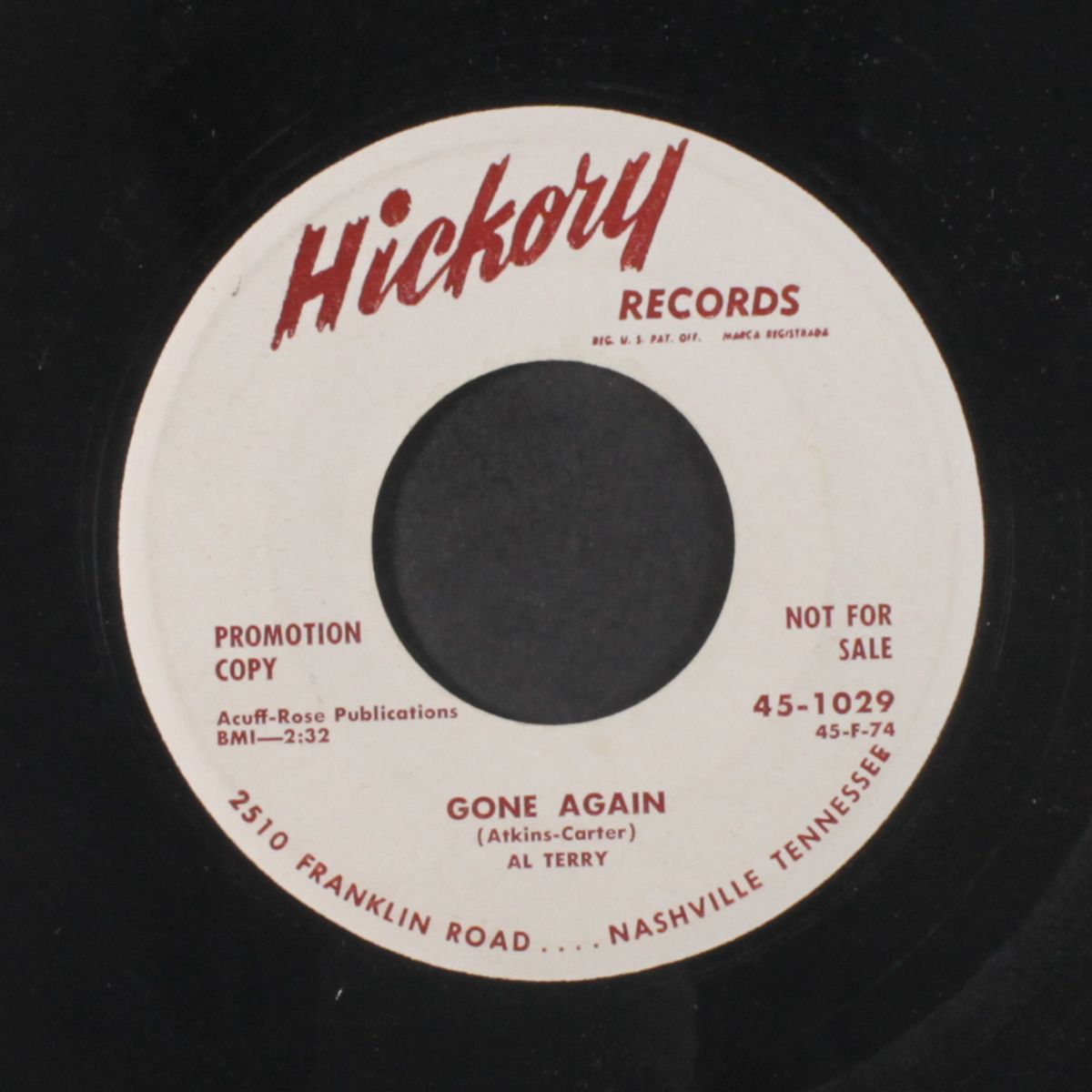 no, no, john / gone again by AL TERRY