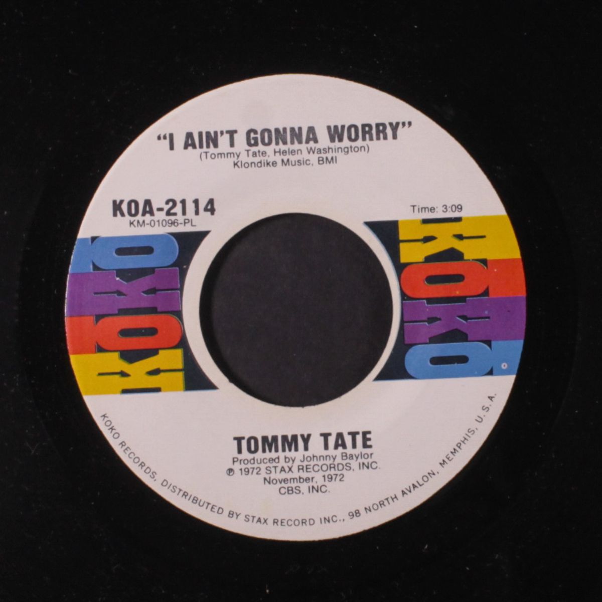 i ain't gonna worry / more power to you by TOMMY TATE