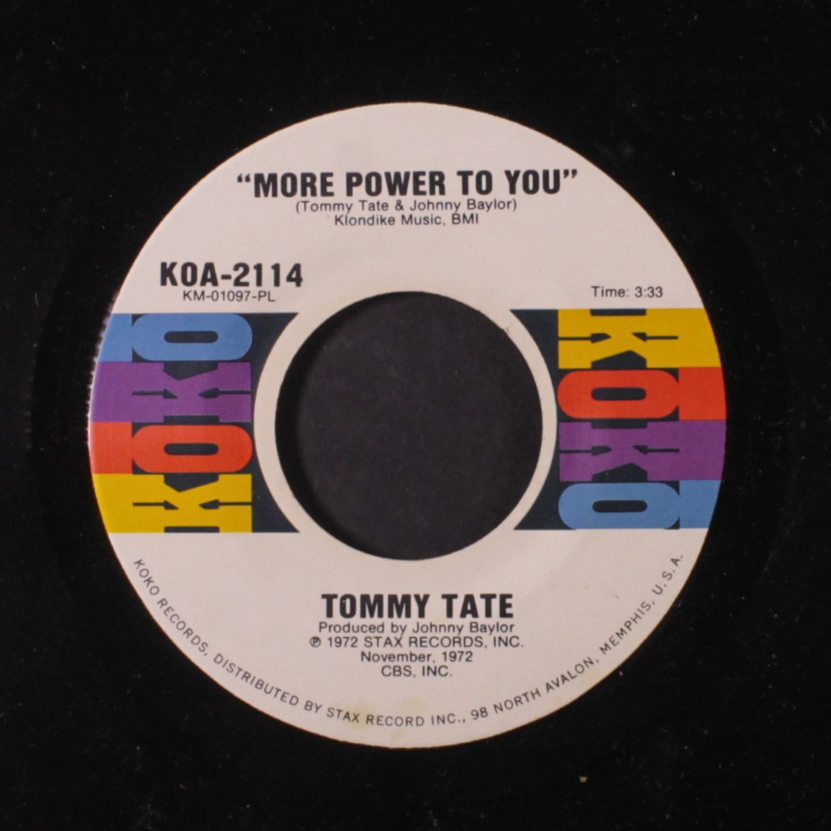 i ain't gonna worry / more power to you by TOMMY TATE