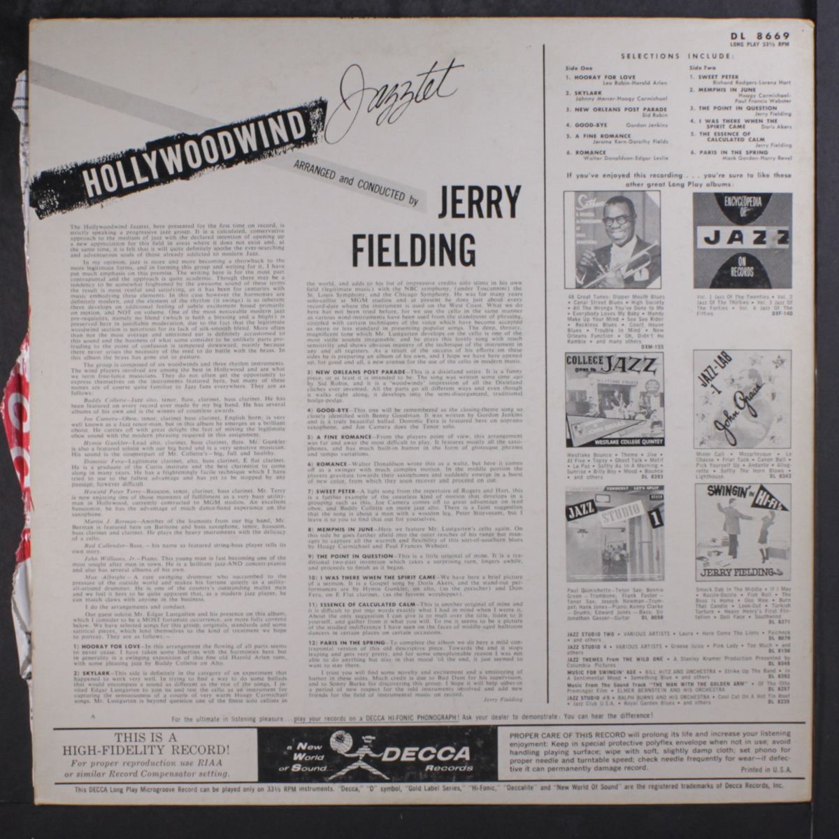 hollywood jazztet by JERRY FIELDING