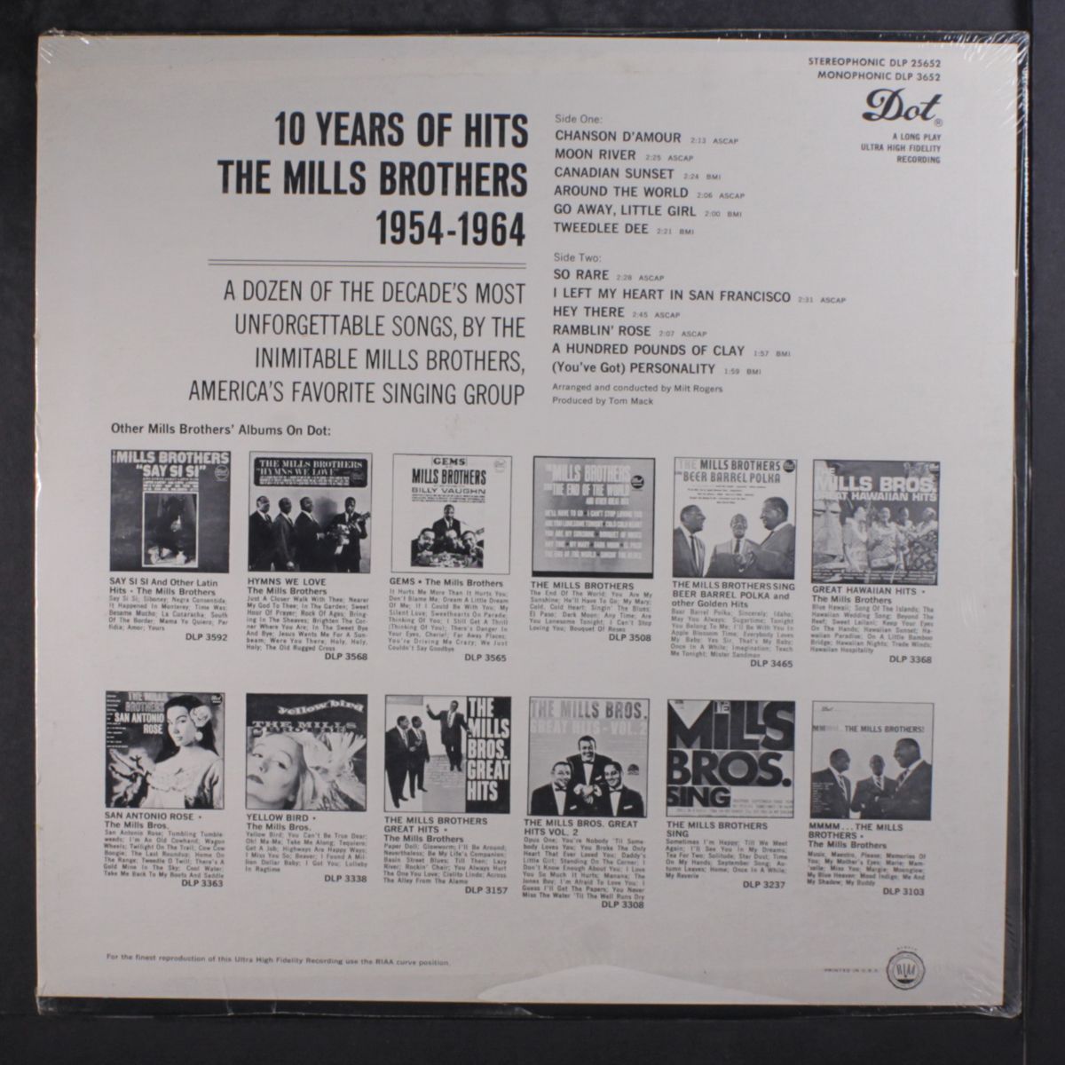 10 years of hits by MILLS BROTHERS