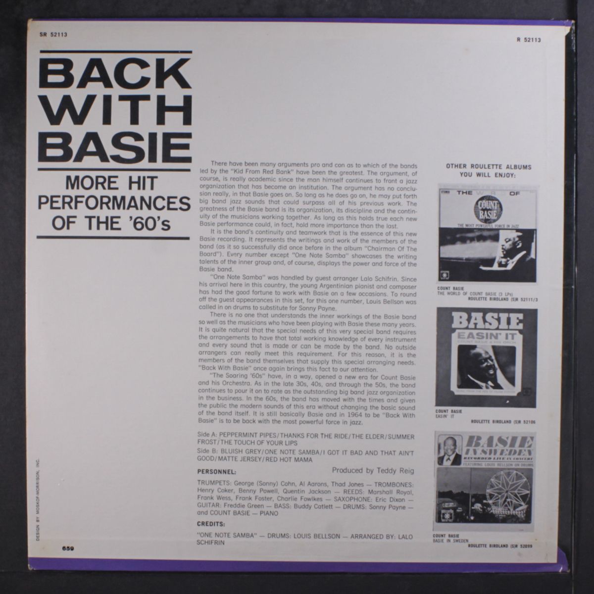 back with basie by COUNT BASIE
