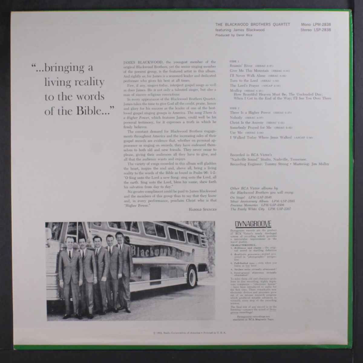 featuring james blackwood by BLACKWOOD BROTHERS QUARTET