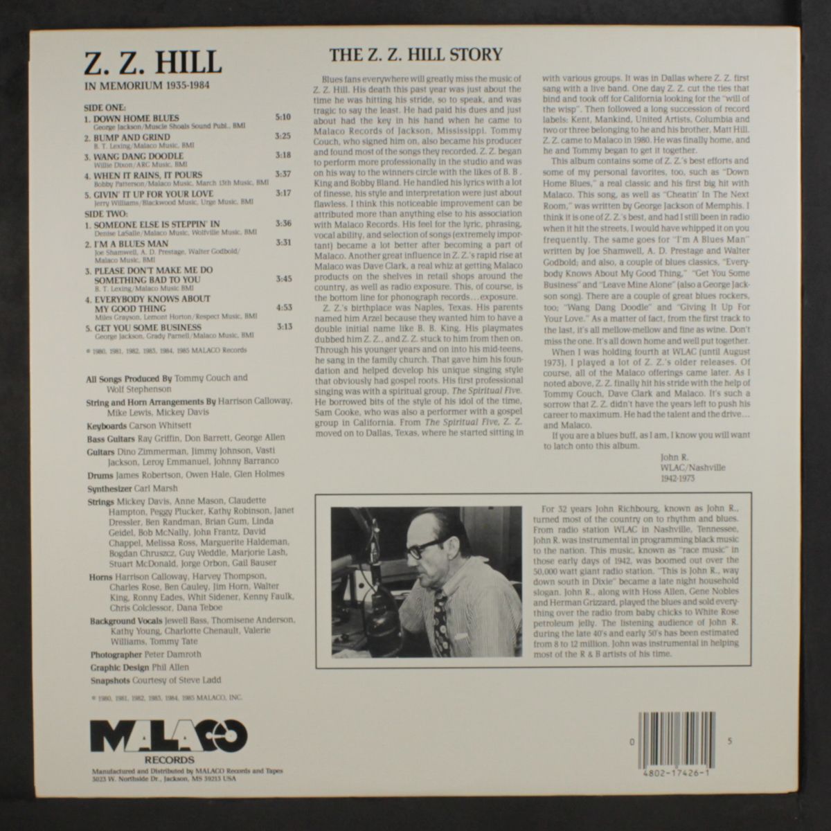 in memorium by Z.Z. HILL