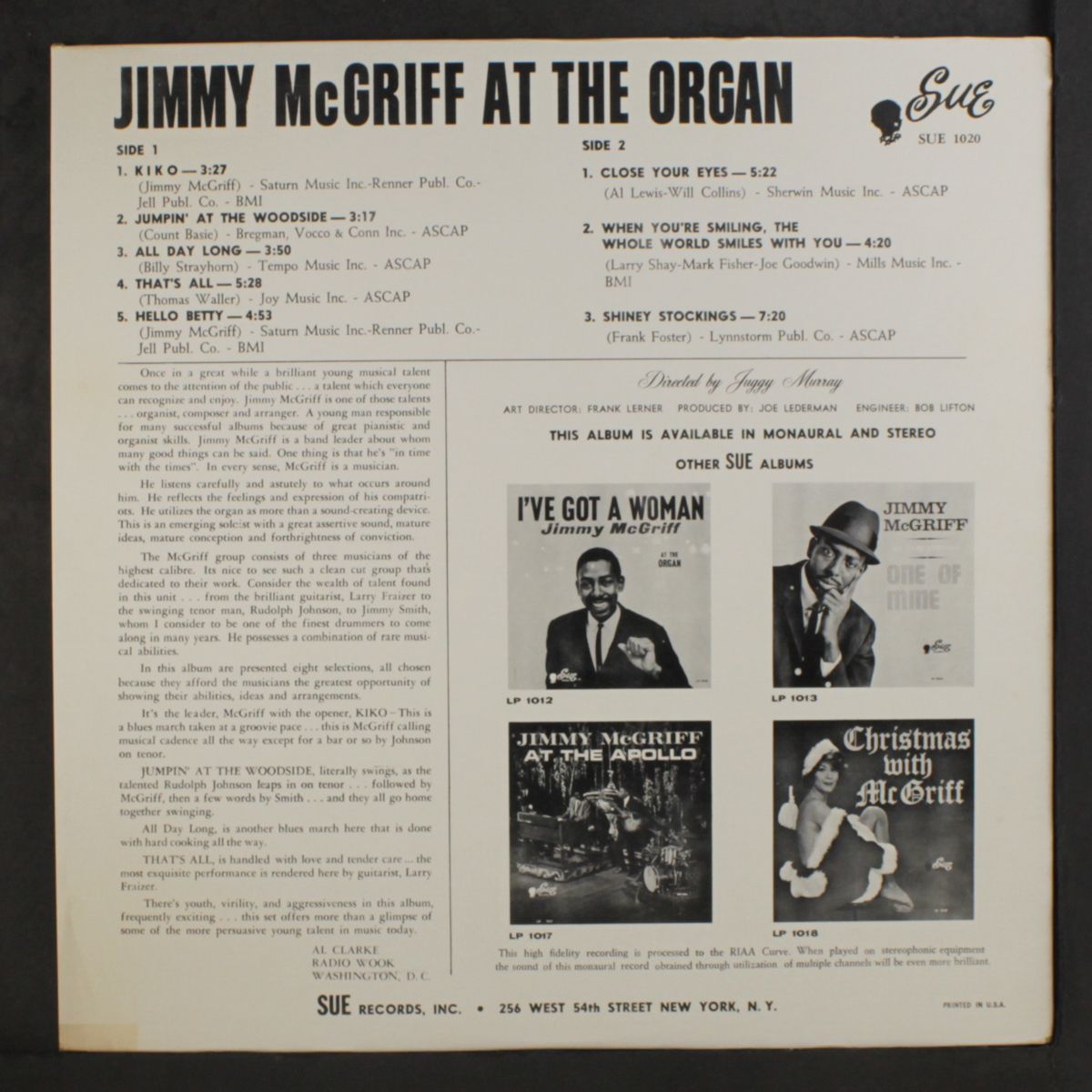 at the organ by JIMMY MCGRIFF