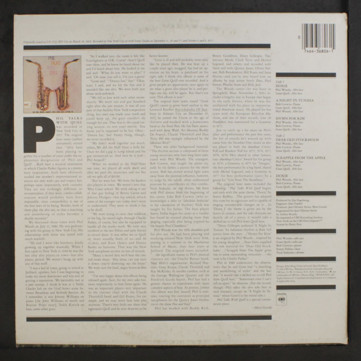 phil talks with quill by PHIL WOODS