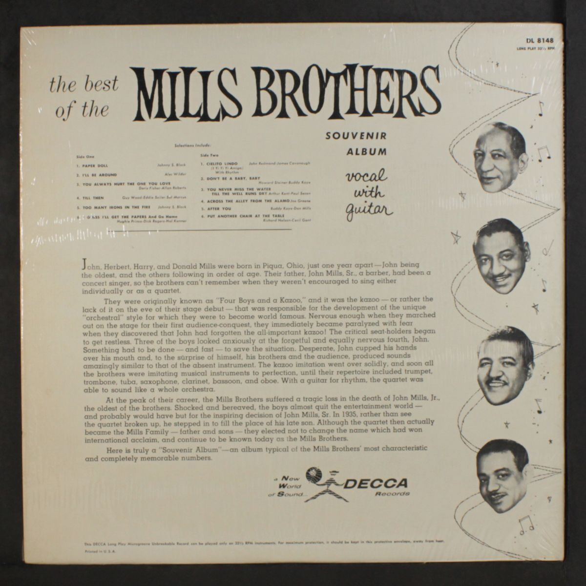 souvenir album by MILLS BROTHERS