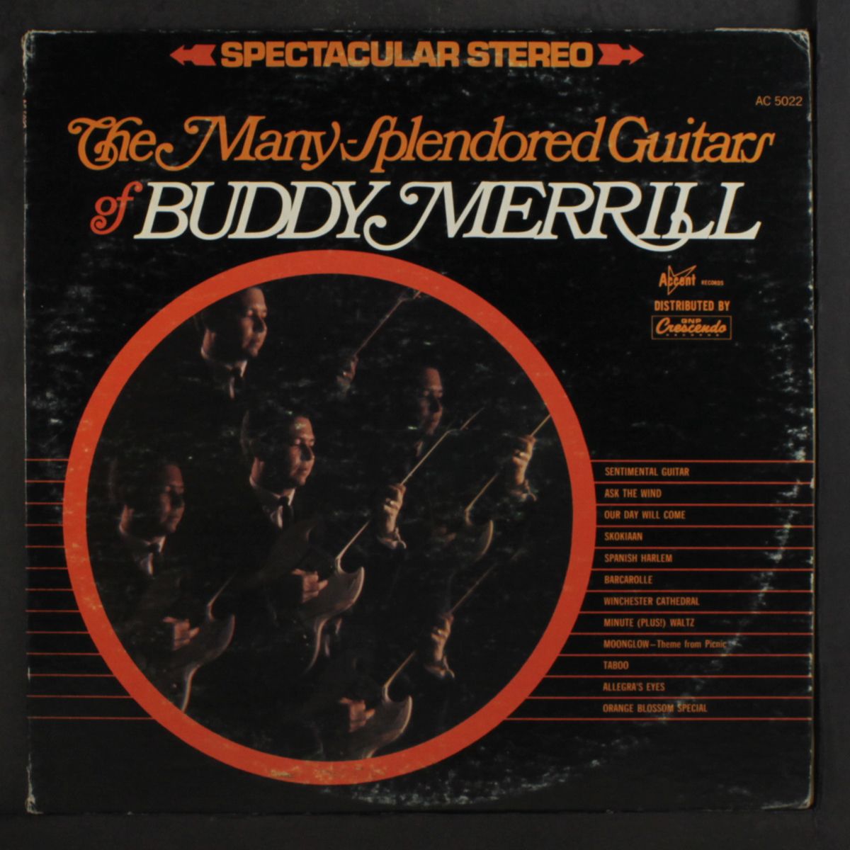 the many-splendored guitars of by BUDDY MERRILL
