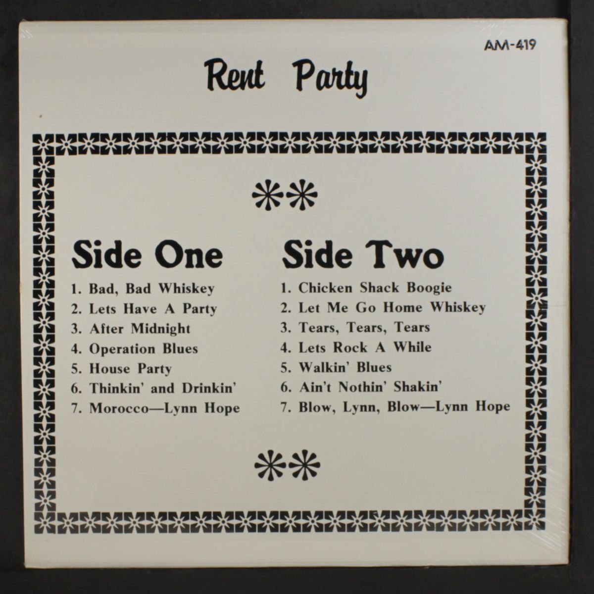 rent party by AMOS MILBURN