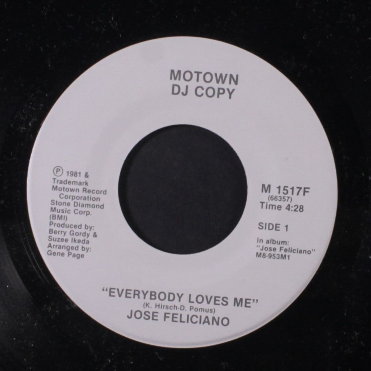 everybody loves me / same by JOSE FELICIANO
