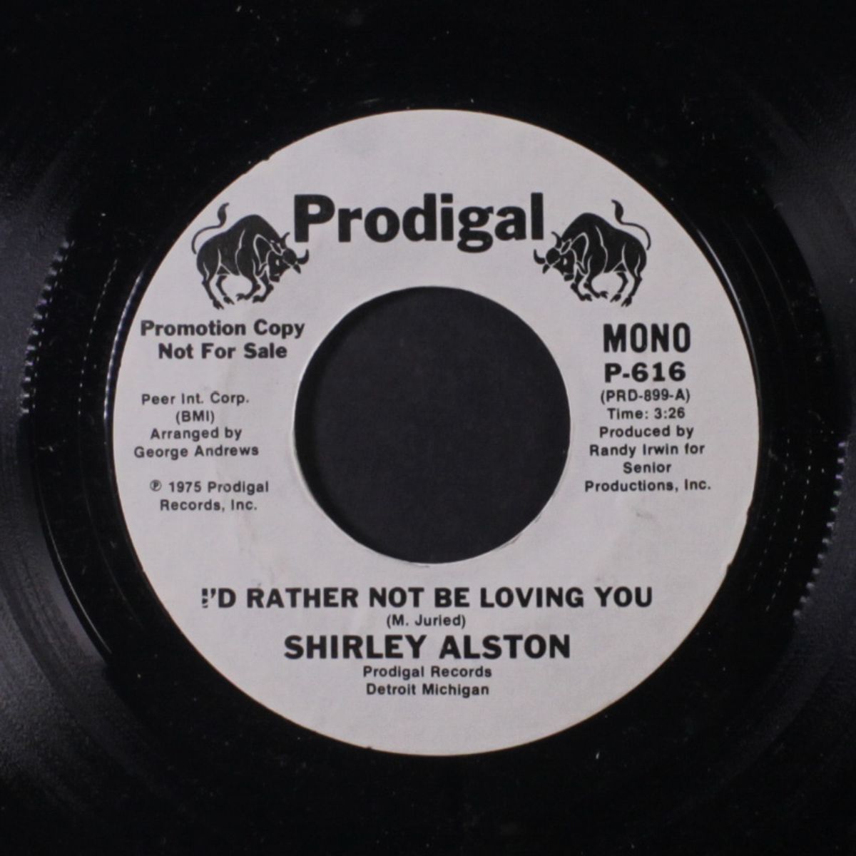 i'd rather not be loving you / mono by SHIRLEY ALSTON