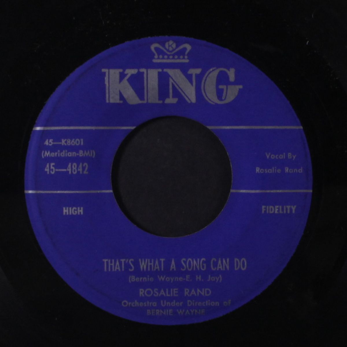 that's what a song can do / tonight, i've got a feelin' for the blues by ROSALIE RAND