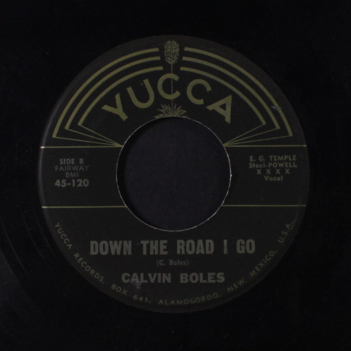 ridin' along in a model-t / down the road i go by CALVIN BOLES