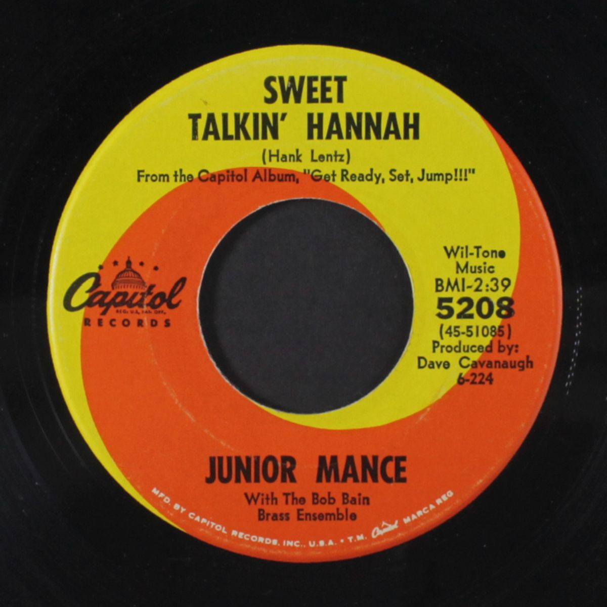 running upstairs / sweet talkin' hannah by JUNIOR MANCE