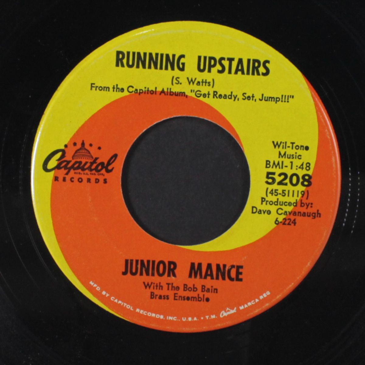 running upstairs / sweet talkin' hannah by JUNIOR MANCE