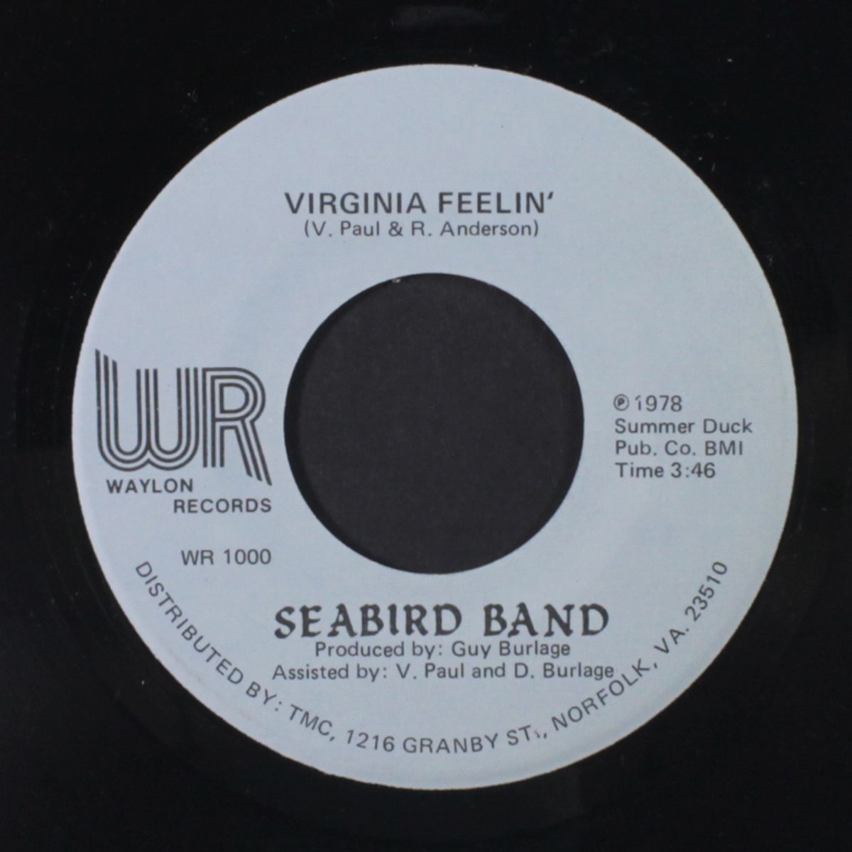 don't disguise / virginia feelin' by SEABIRD BAND