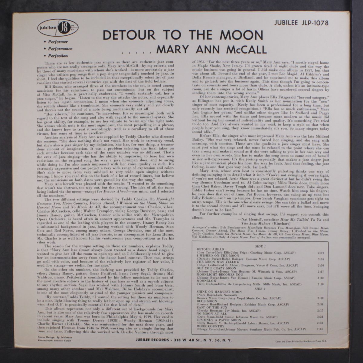 detour to the moon by MARY ANN MCCALL