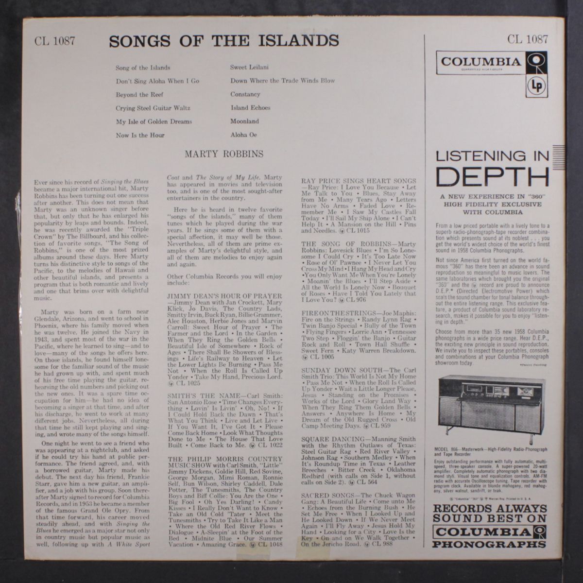 song of the islands by MARTY ROBBINS