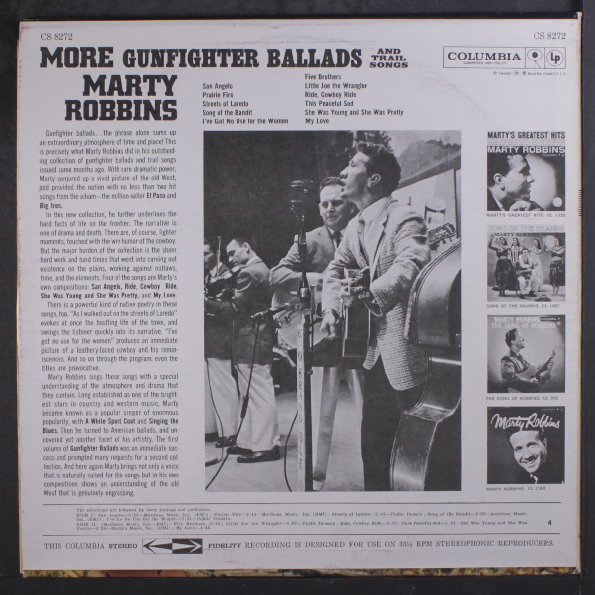 more gunfighter ballads and trail songs by MARTY ROBBINS