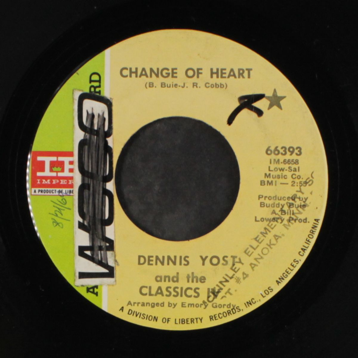 rainy day / change of heart by DENNIS YOST & CLASSICS IV