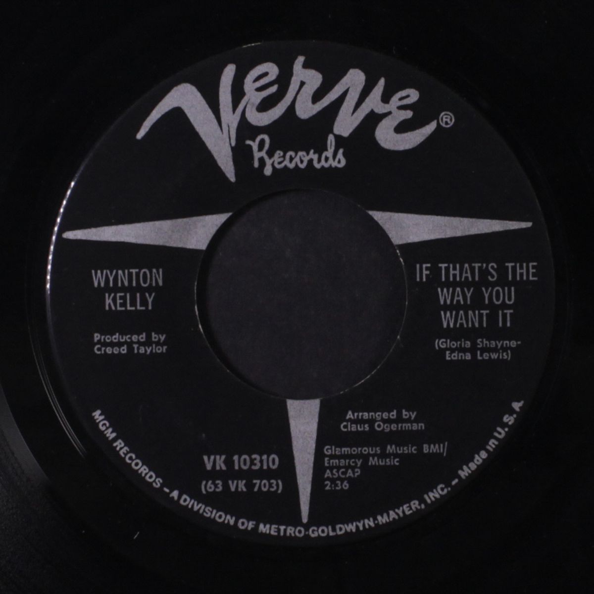 if that's the way you want it / comin' in the backdoor by WYNTON KELLY