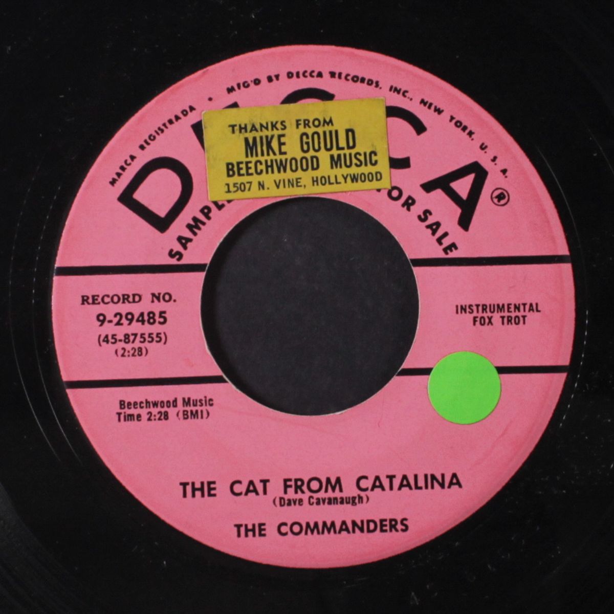 the cat from catalina / the monster by COMMANDERS
