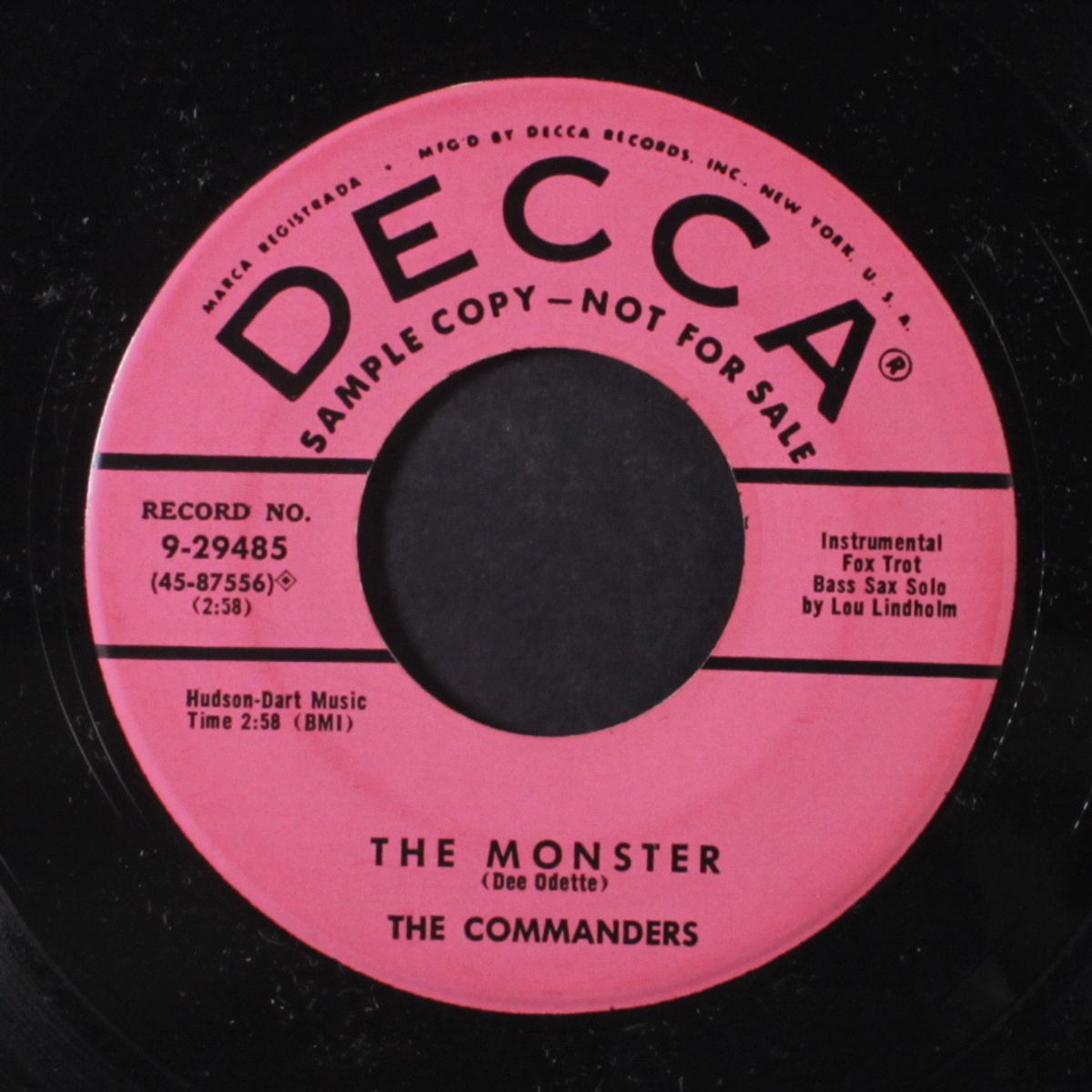 the cat from catalina / the monster by COMMANDERS