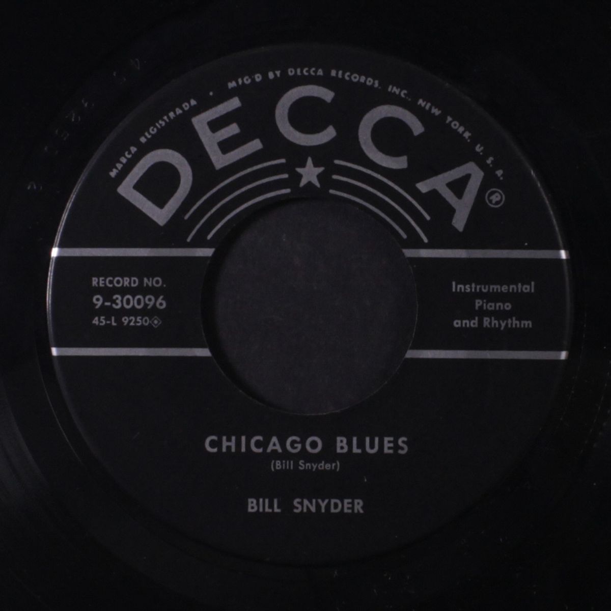 chicago blues / why can't this night go on forever by BILL SNYDER