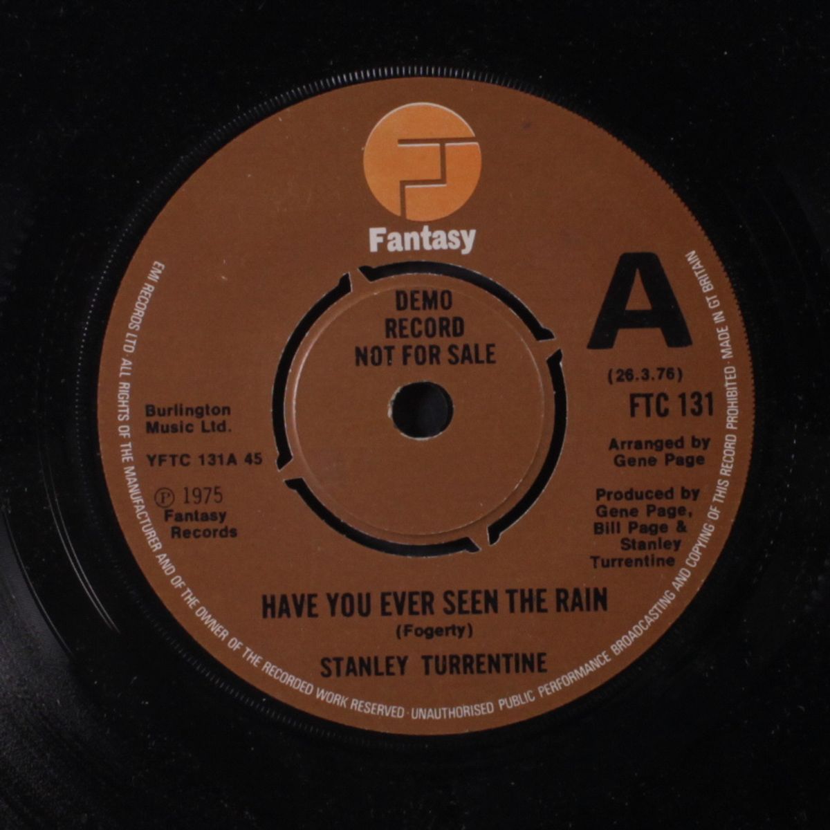 have you ever seen the rain / tommy's tune by STANLEY TURRENTINE