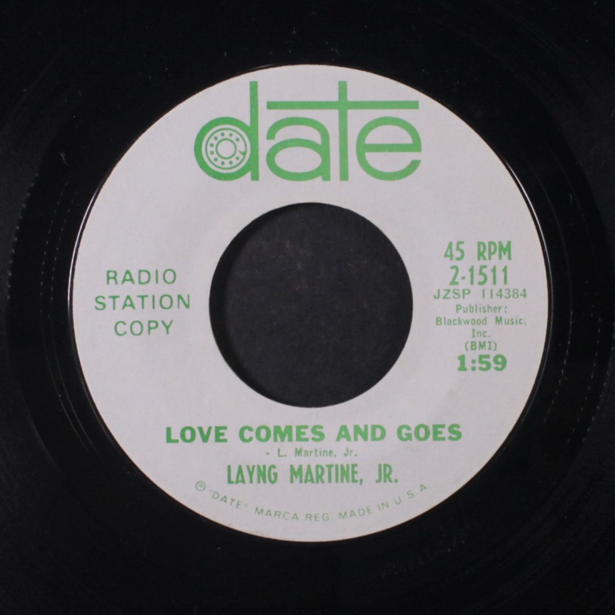 crazy daisy / love comes and goes by LAYNG MARTINE JR.