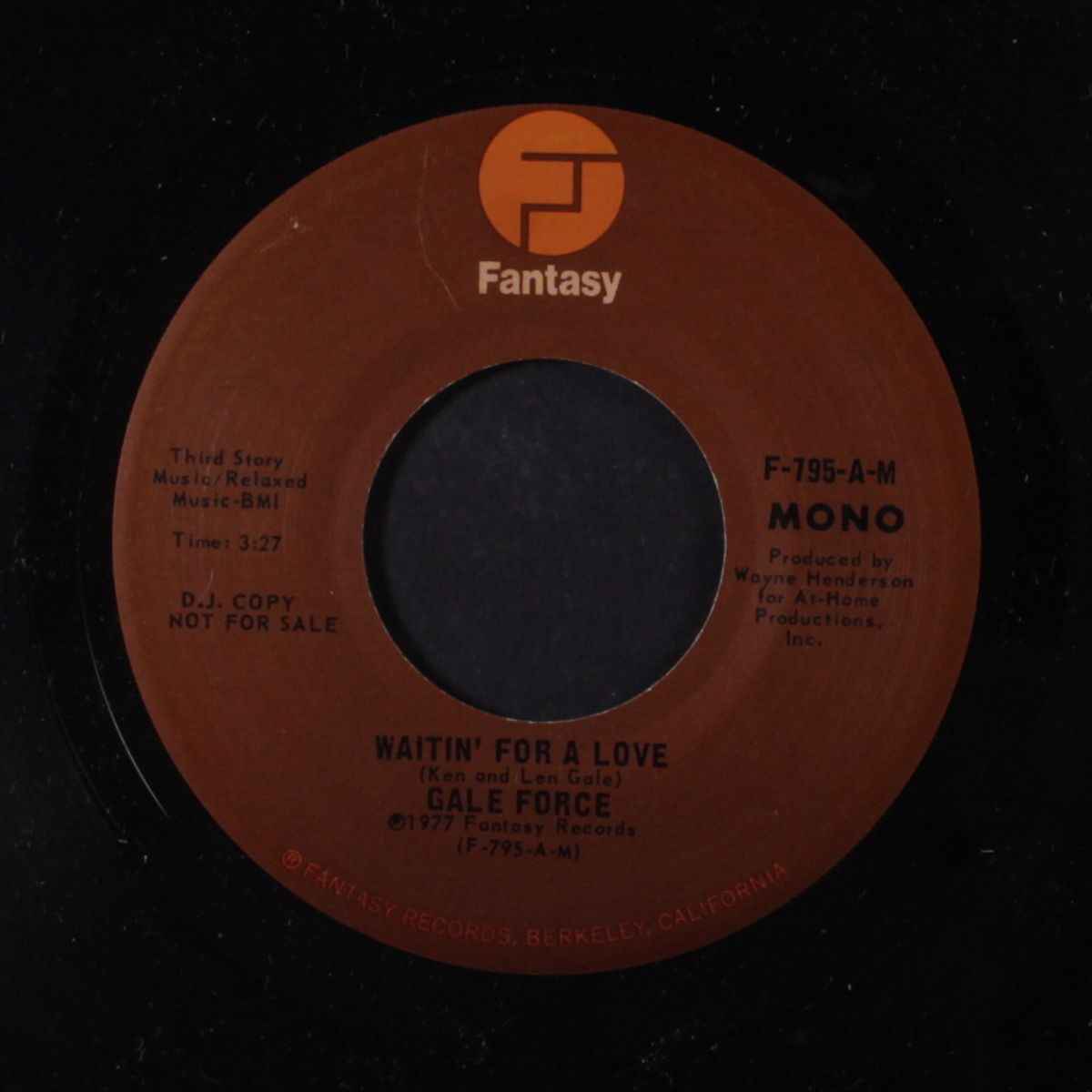 waitin' for a love / mono by GALE FORCE
