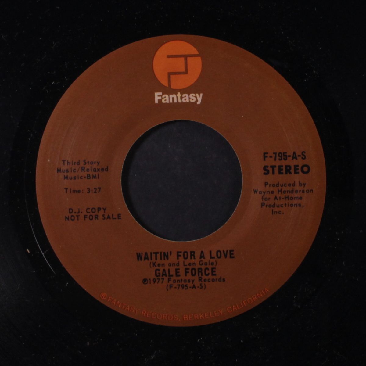 waitin' for a love / mono by GALE FORCE